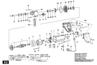 Bosch 0 601 101 942 UB(J)75B 26 Drill 220 V / GB Spare Parts UB(J)75B26